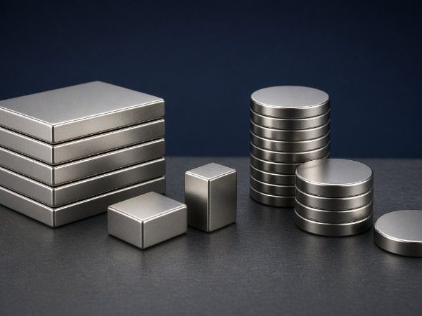 Nickel-plated NdFeB disc and block magnets