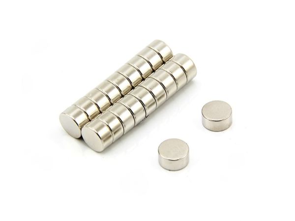 SmCo disc magnets, two stacks with loose discs